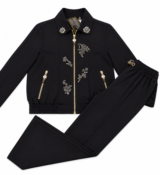 Luxury black lounge set
