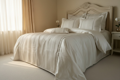 Monique cream luxury bedding Set