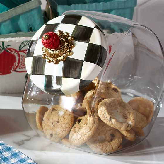 Cookie Jar with Courtly Check Lid