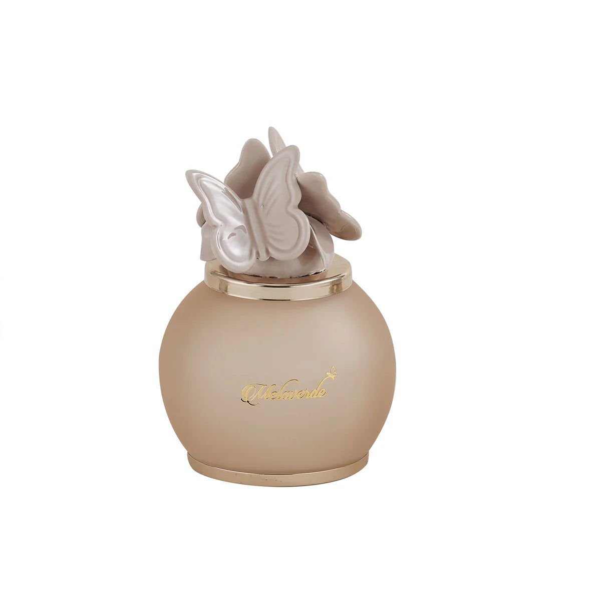 Capodimonte mocha butterfly led lamp