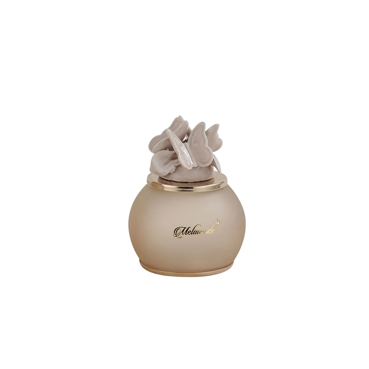 Capodimonte mocha butterfly led lamp