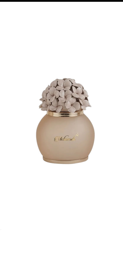 Capodimonte mocha hydrangea led lamp