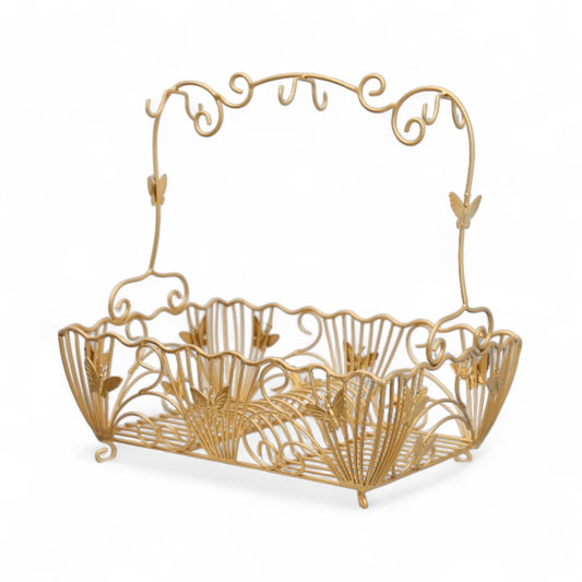 (GOLD)BUTTERFLY DISH RACK