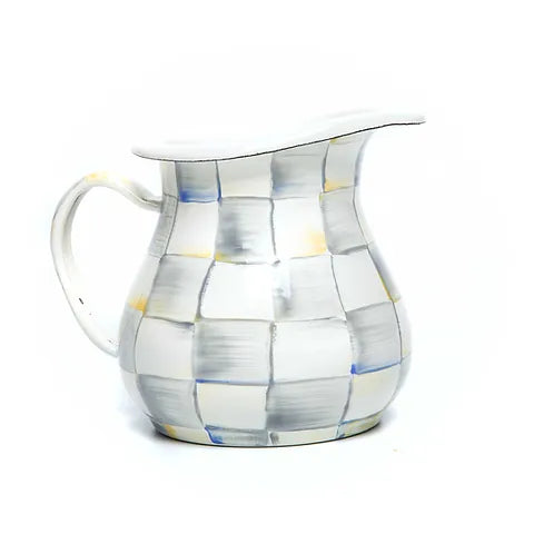 Sterling geruite emaille creamer