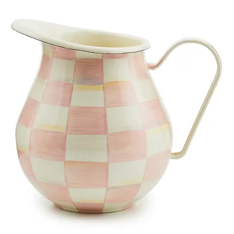 Rosy Check Enamel Pitcher