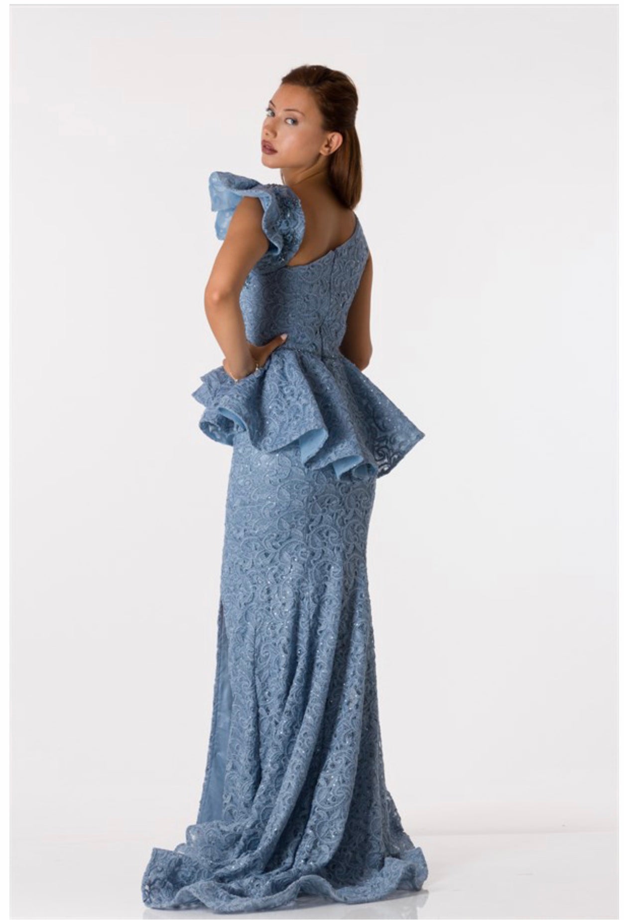 ROBE THERESA (BLEU)