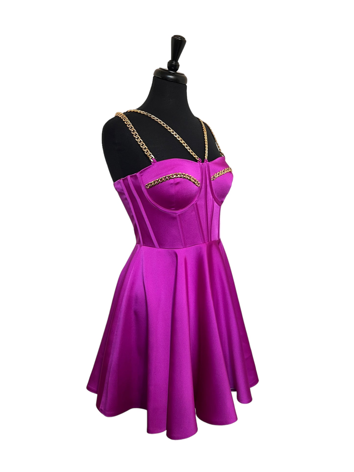 Cerise, robe patineuse rose