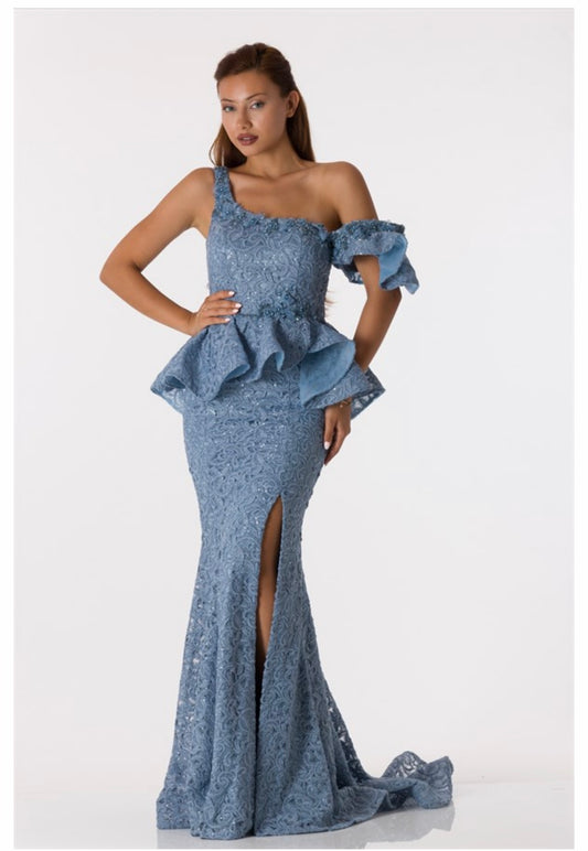 ROBE THERESA (BLEU)